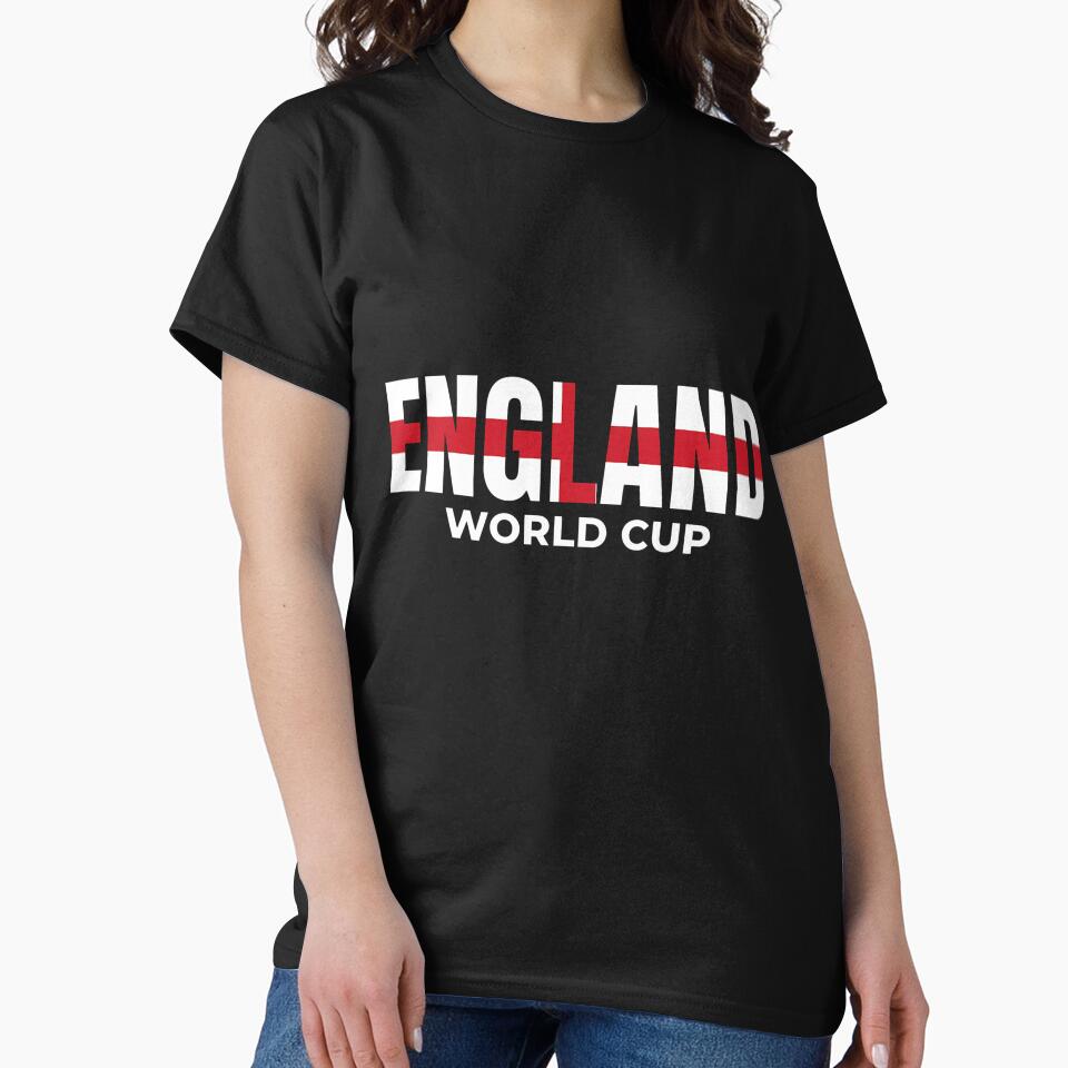 ENGLAND FOOTBALL FANS WORLD CUP 2026 T-SHIRT WITH ST GEORGE'S FLAG Classic T-Shirt by KTY-NUSS
