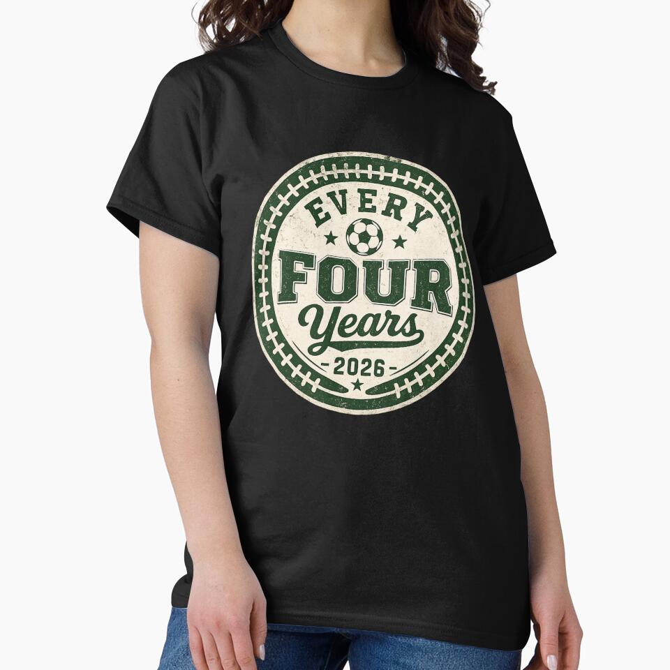 Every Four Years 2026 Soccer Vintage Badge – Football World Championship Celebration | Soccer Fan Gift by irfanshikh