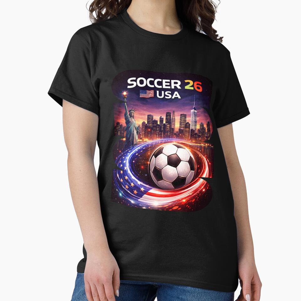 USA Soccer 2026 Shirt, Soccer 26 USA Fan Tee, United States Soccer Graphic by MK-Charlie