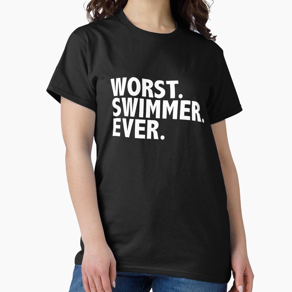 Worst Swimmer Ever Swimming Pool Beach Lake by losttribe