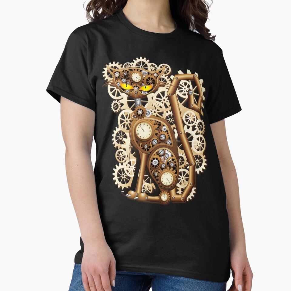 Cat Steampunk Vintage Retro Style Machine by BluedarkArt