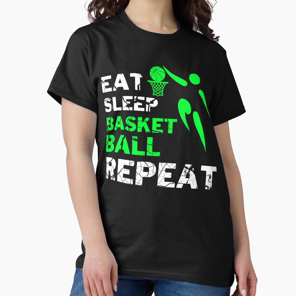 Eat Sleep Basketball Repeat by backham-design