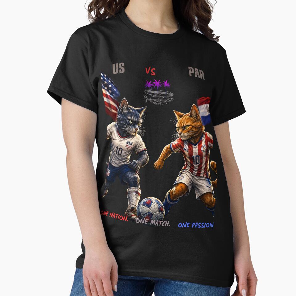 USA vs PARAGUAY Soccer Cats 2026 - Funny Cat  Match by nexargraphics