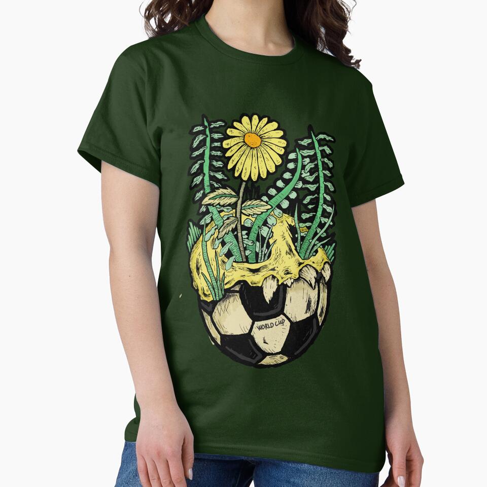 forever football fan skull and botany by delyo