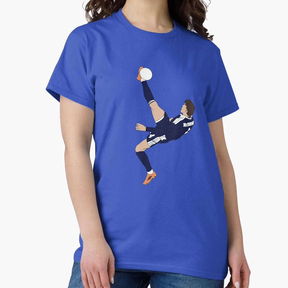 Scott McTominay Bicycle Overhead Kick Scotland Minimalist by Hevding
