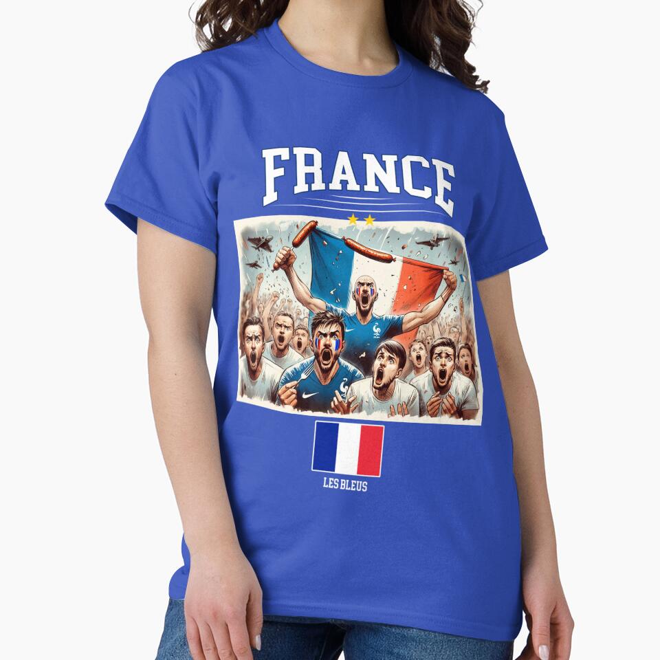 French Fans Euro24, sausage on a Fork. France by Get-Forked
