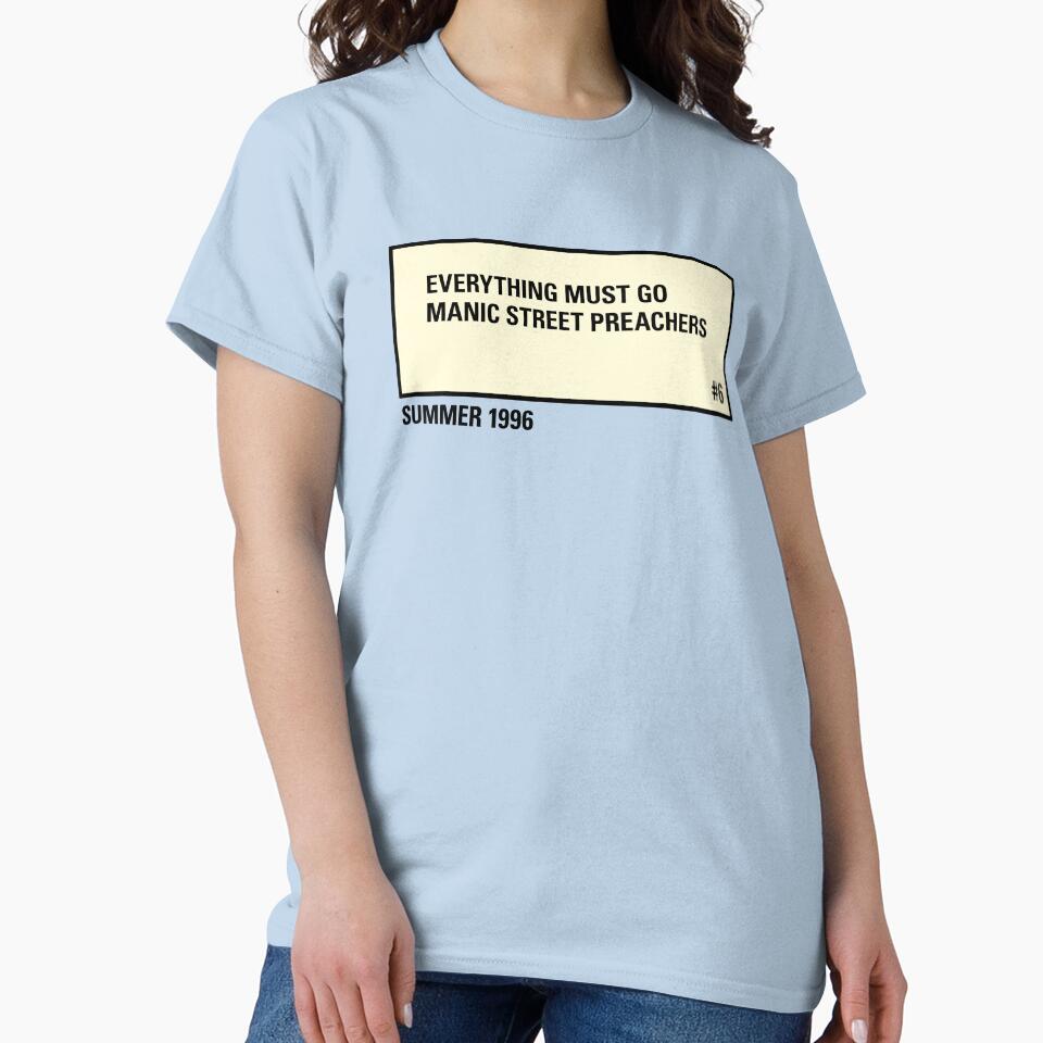 Manic Street Preachers, summer 1996, Everything Must Go, The Holy Bible, Gold Against The Soul, Britpop, Vintage by ElasticaShirts