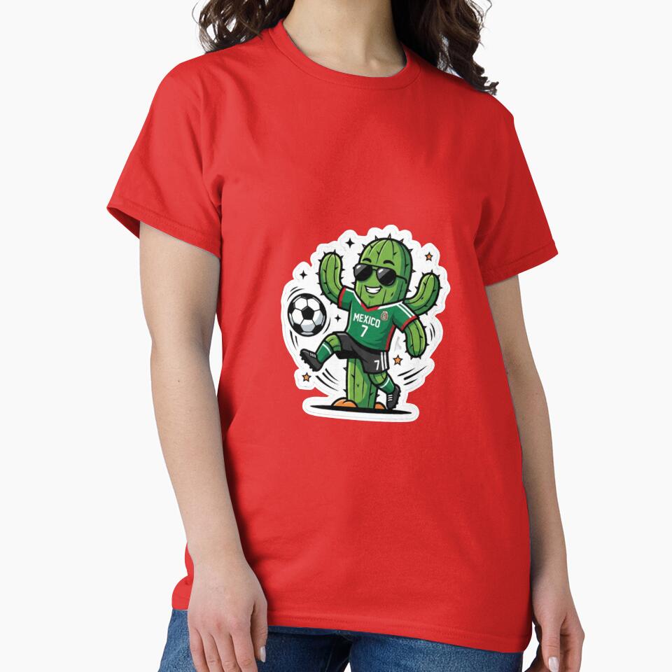 Cool Mexican Cactus Soccer Sticker - World Cup 2026 Fan Art by abdollahmh2021