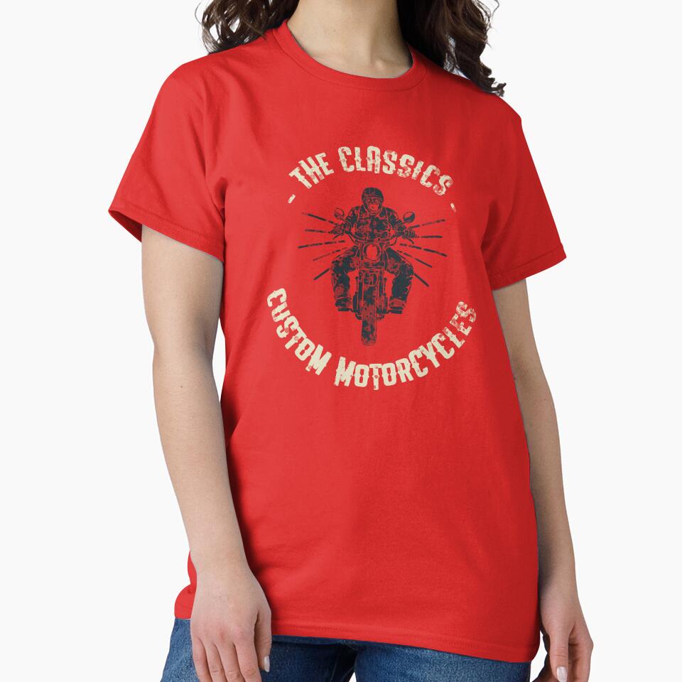 The Classics – Custom Motorcycles T-Shirt by vibrant1502