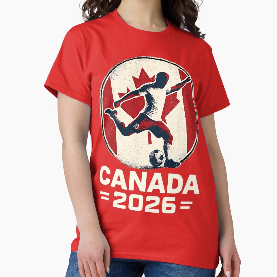 Team Canada Maple Leaf Flag Soccer Player 2026 by legendaryskins