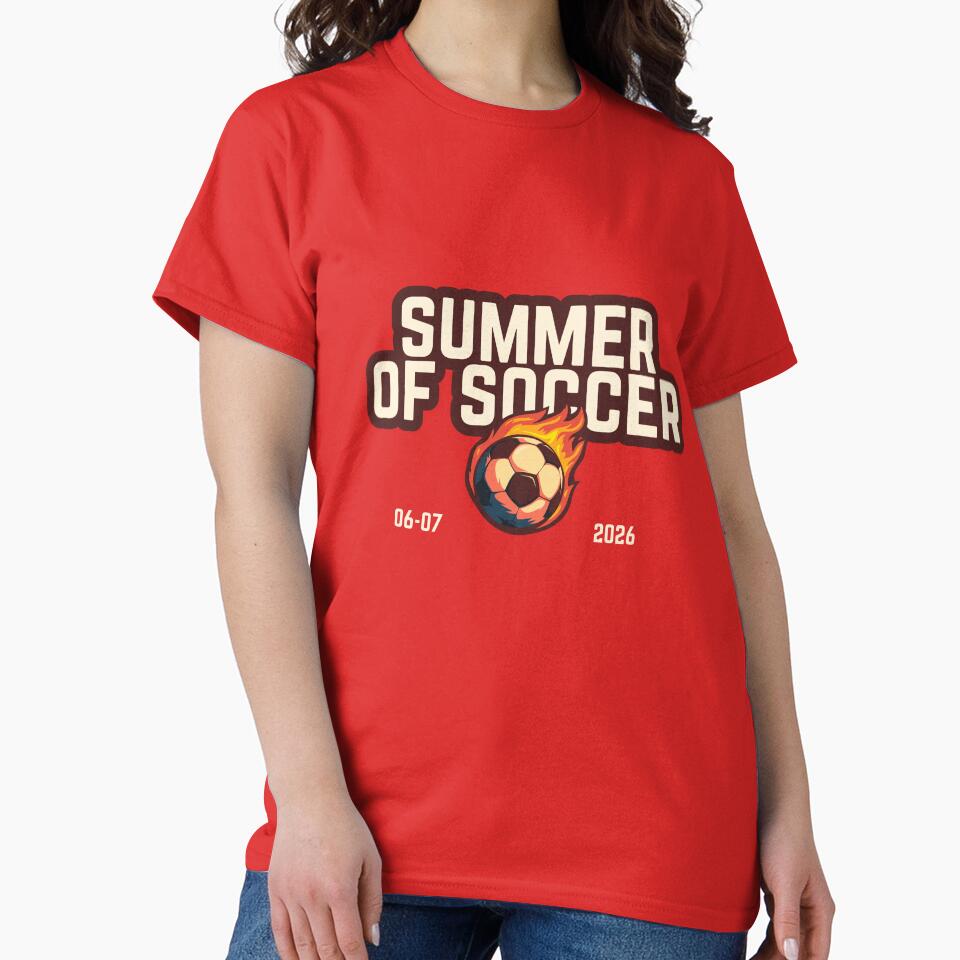 Summer of Soccer 2026 Retro Soccer Fan by Tattyarts