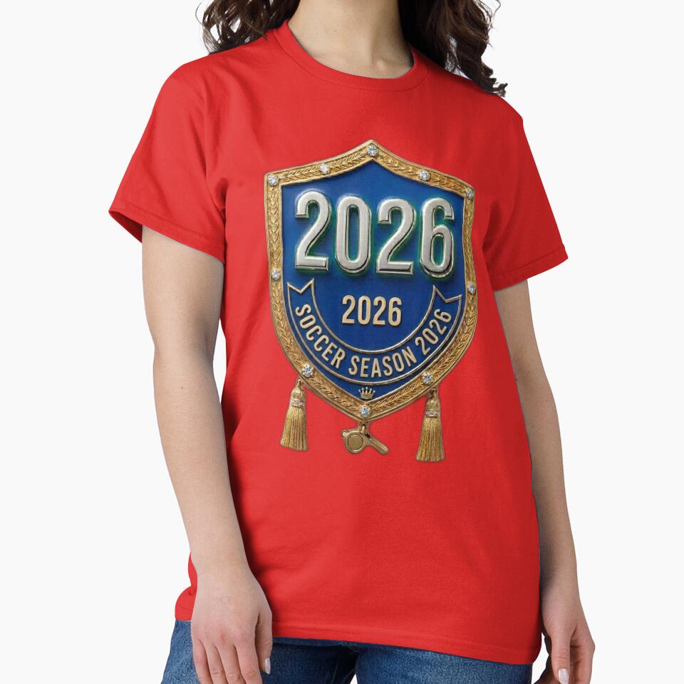 Luxury Soccer Season 2026 Gold Royal Shield Crest by Fatomfatom