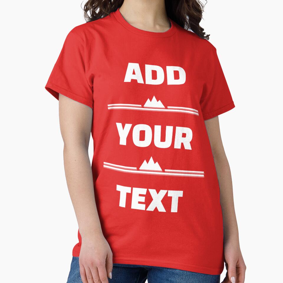 Copy of ADD YOUR TEXT CUSTOM T_SHIRTS by Drawix