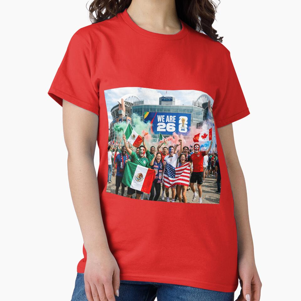 Passionate soccer fans from the USA, Mexico, and Canada World Cup 2026 by BrickByDream