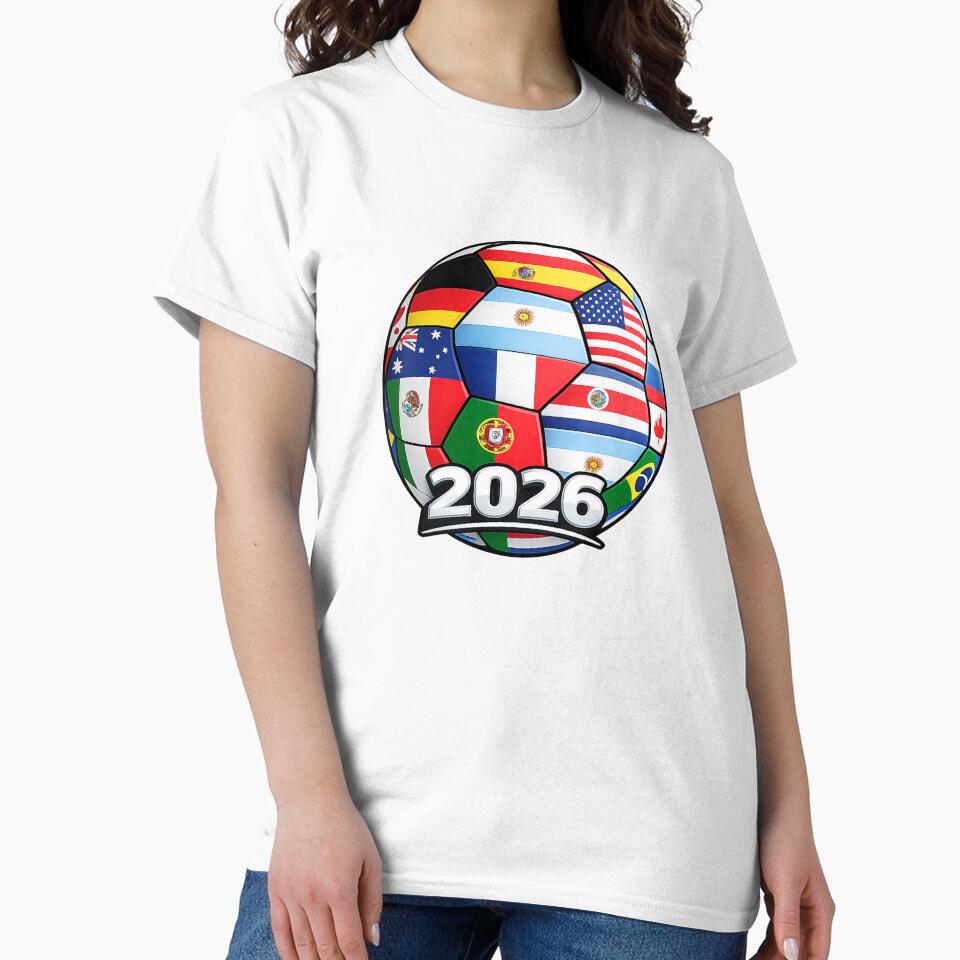 Global Soccer 2026 International Flags Ball - World Football Tournament by Grump and Co