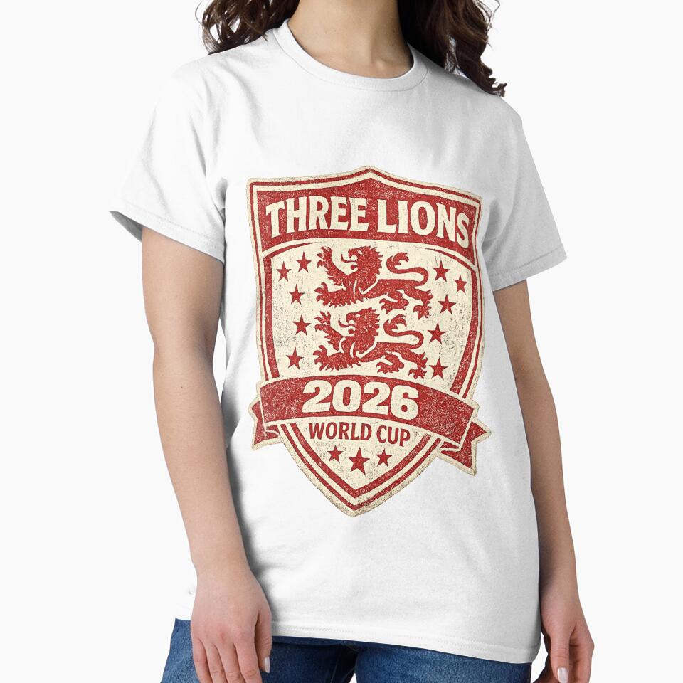 Three Lions England World Cup 2026 | Vintage Shield Football by ArthUpscale