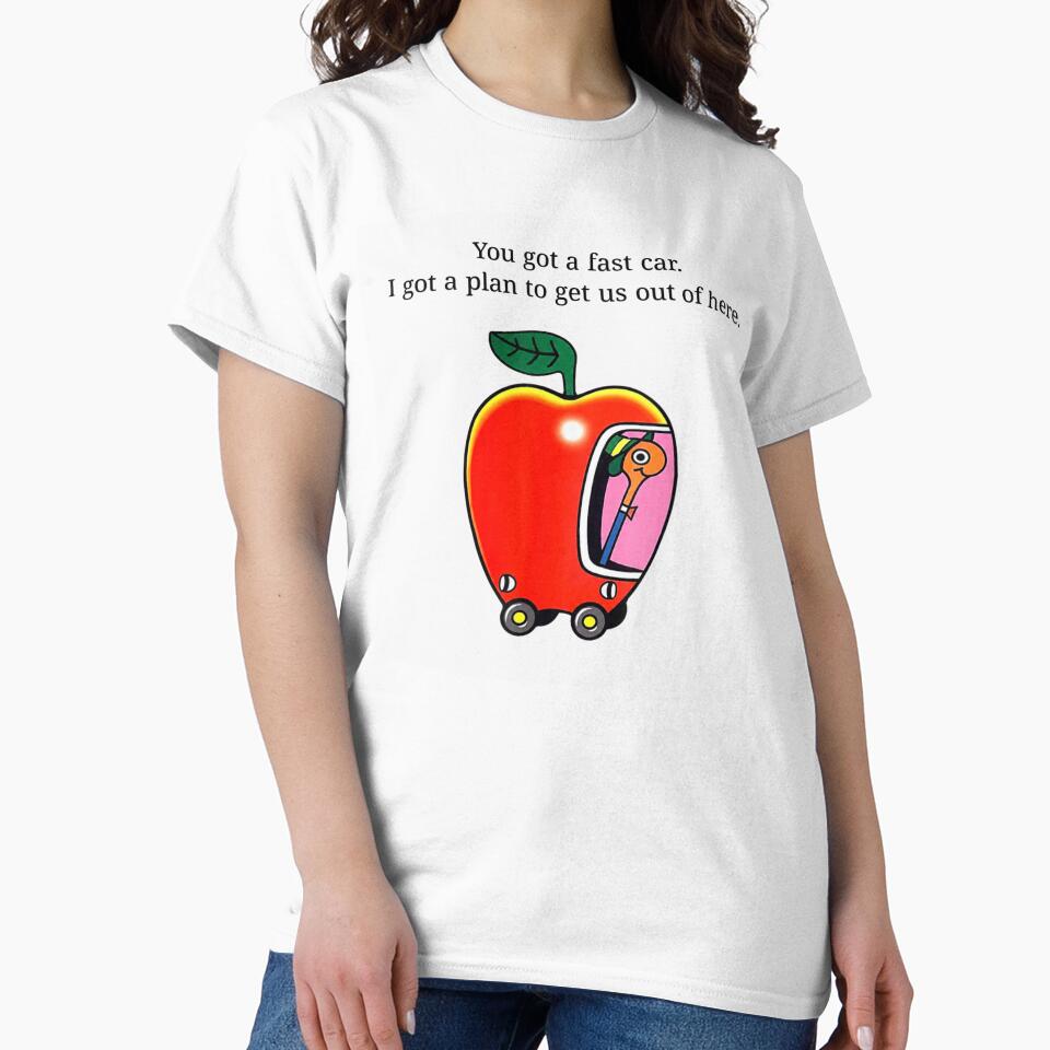 Fast Car Apple Vehicle Worm Driver Lowly Worm Richard Scarry Art by KrystinaGiGi