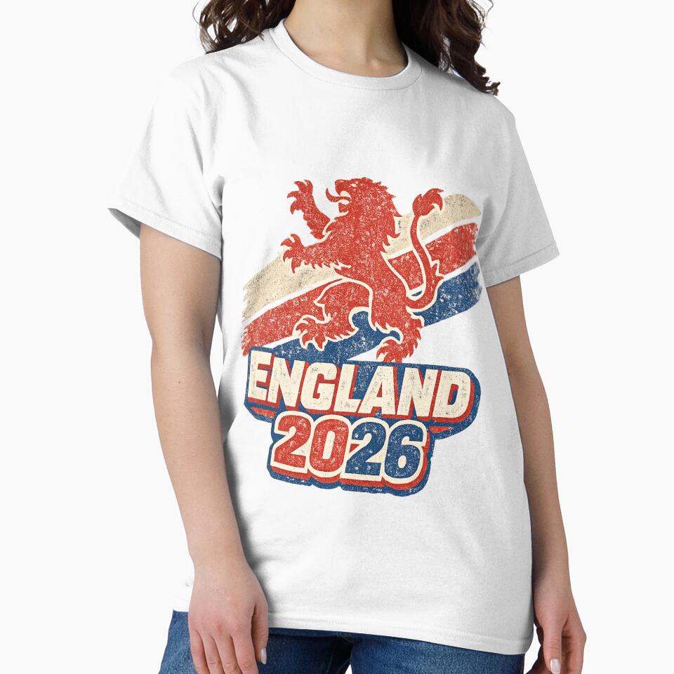 England 2026 – Three Lions World Cup Retro by ArthUpscale