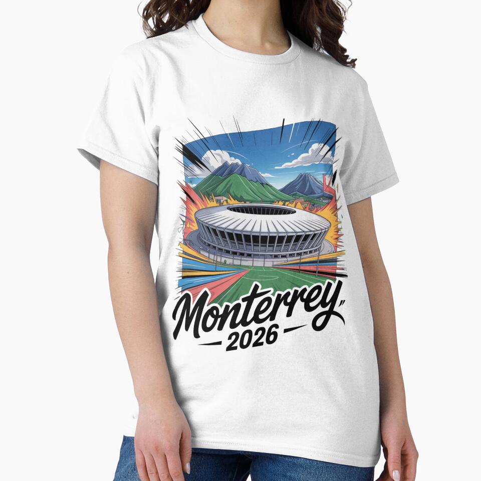 Monterrey 2026 Cerro de la Silla Mountain T-Shirt V18 by DarylWelsh2024
