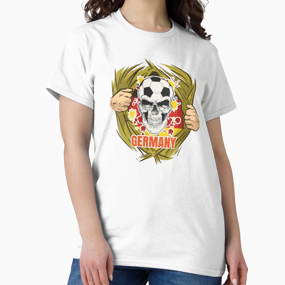 Germany Soccer German Soccer Player Flag Skull by anziehend