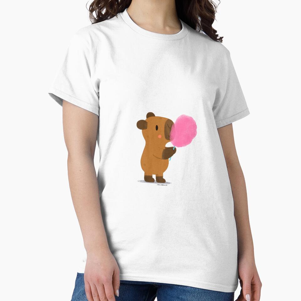 Capybara eating Cotton Candy by julianamotzko