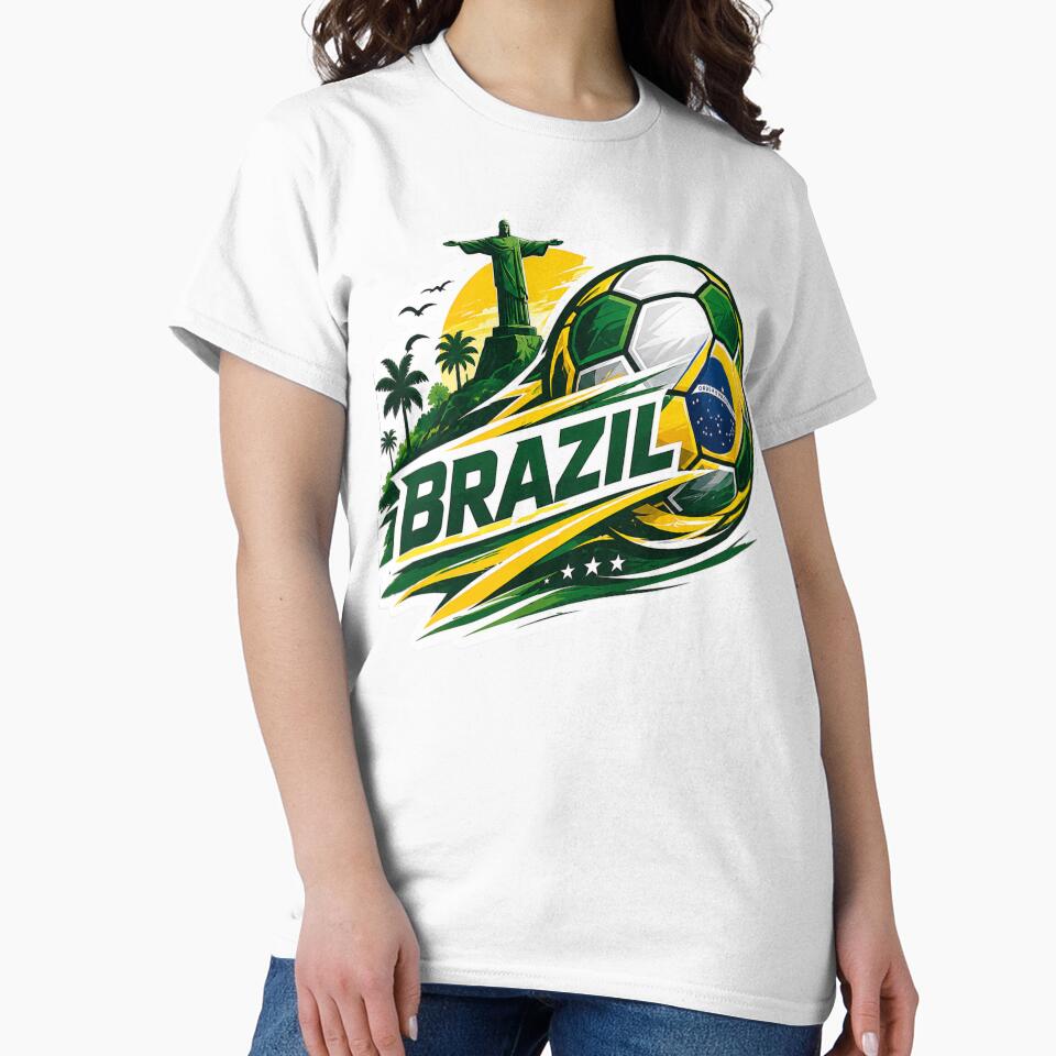 Brazil Football Sticker for Fans Who Feel the Energy of the Game | Soccer Design by shlepyart