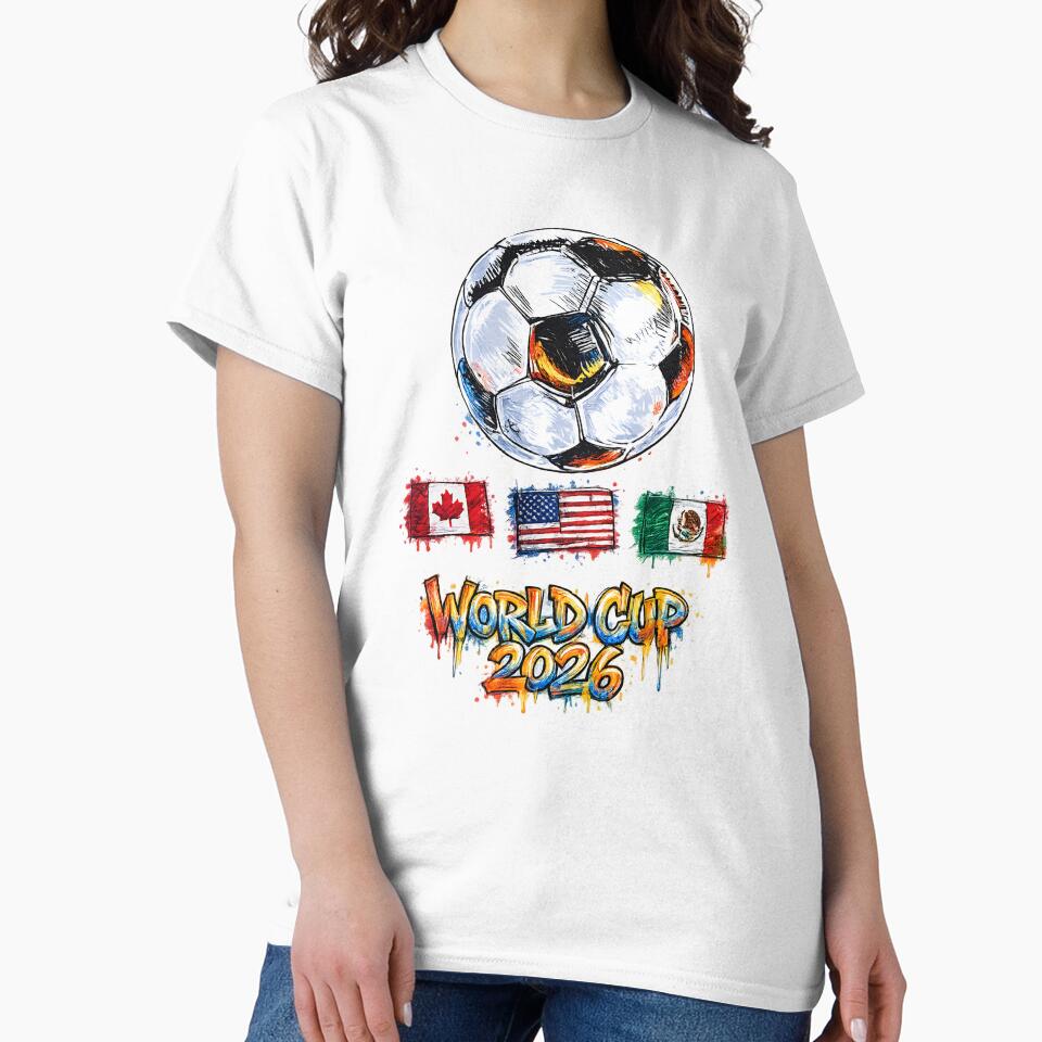 World Cup 2026 Graffiti Soccer Design – USA Canada Mexico Football Art by MattyManiac