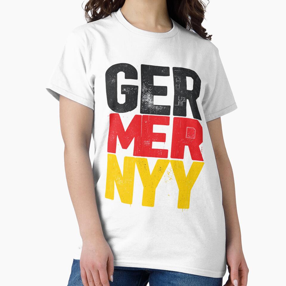 Germany Electric Fracture Football Tee by jackbermess