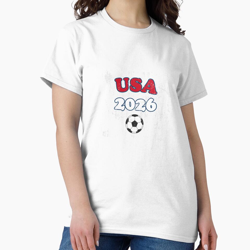 Retro USA 2026 Soccer Fan Tee by Hook & Header Co.
