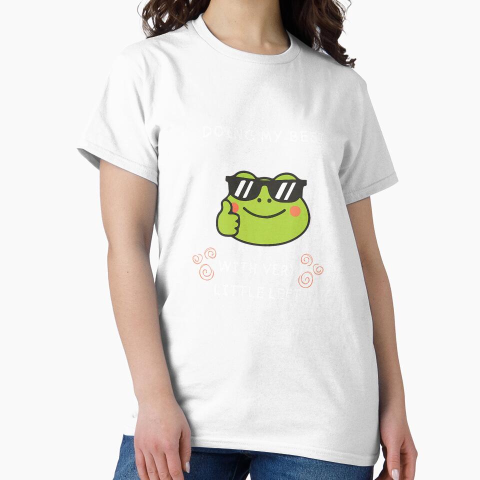 Doing My Best with Very Little Left Emotionally Tired Premium Tri-Blend T-Shirt by KTY-NUSS