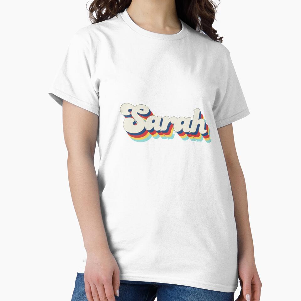 Retro Name Art (Sarah) by Made by Marley