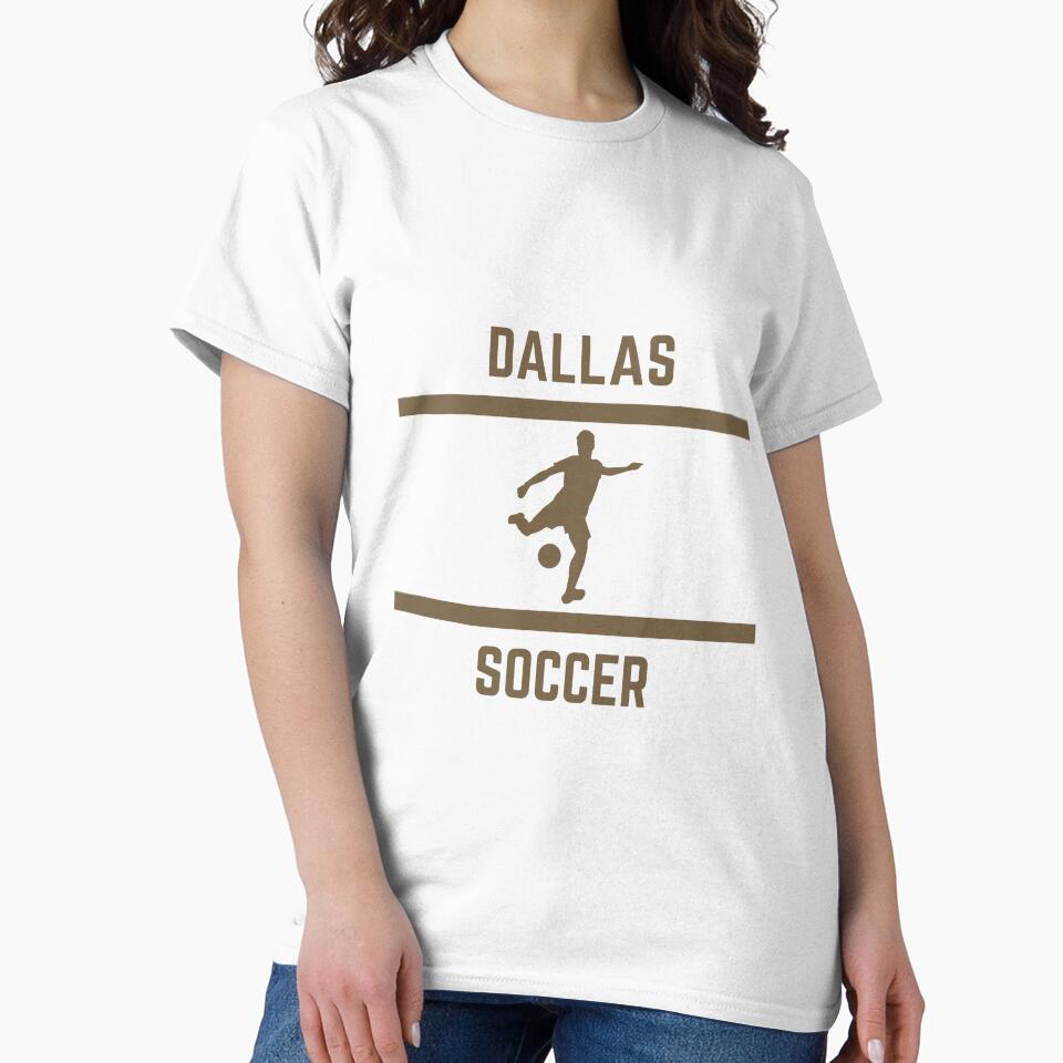 Gold Color Dallas Soccer by IssaraStudio
