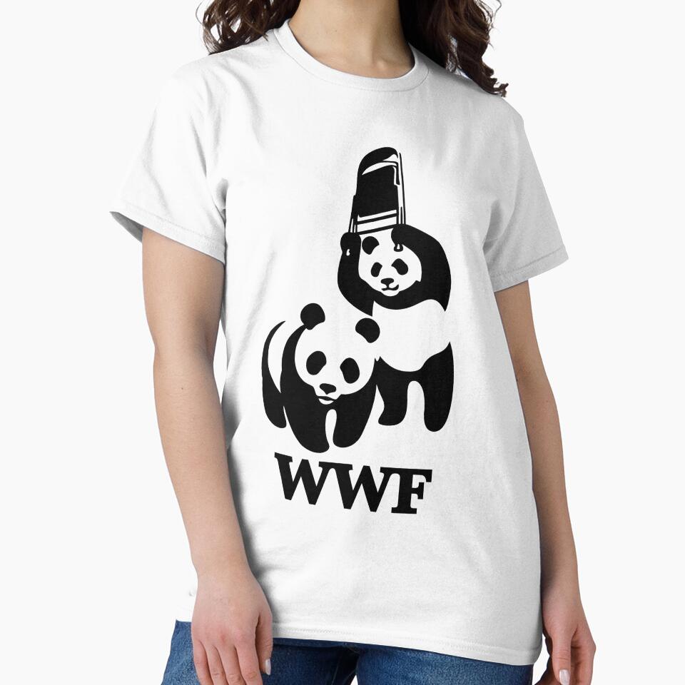 WWF Panda Logo Inspired Minimalist Design – Cute Wildlife Conservation Style Artwork by GarnerSupplyCo