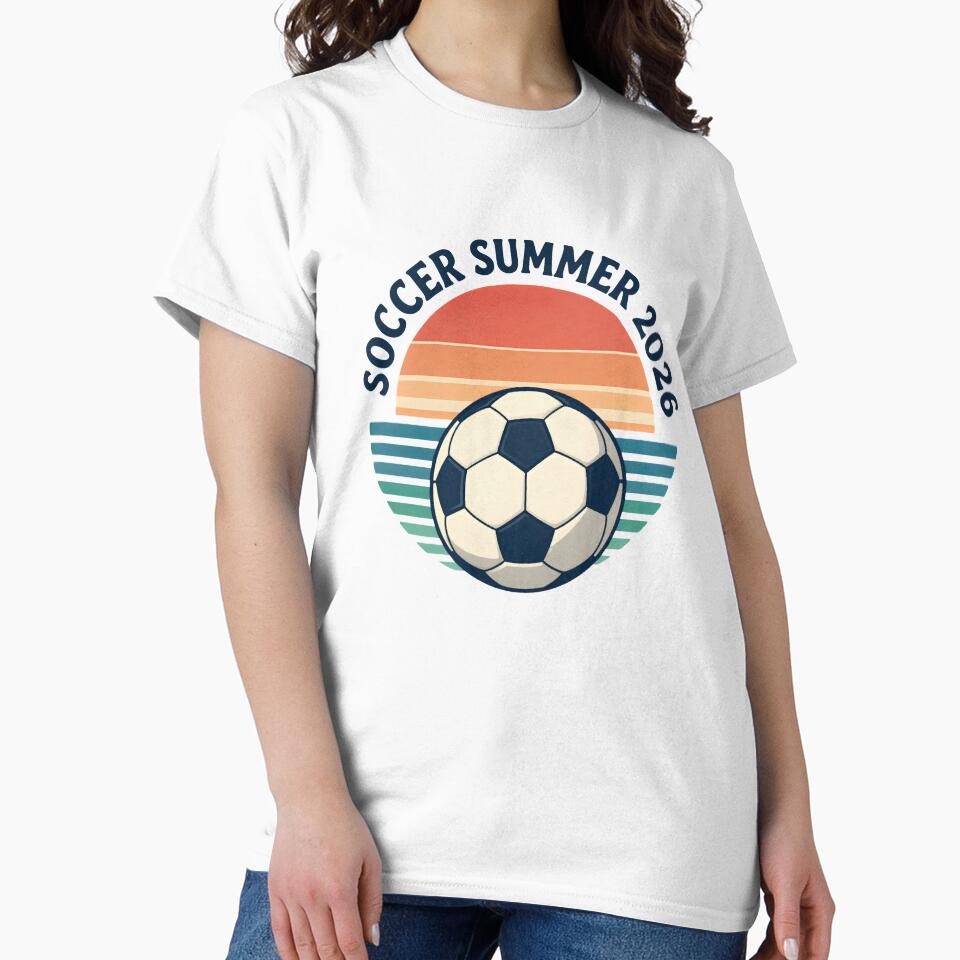 Vintage Soccer Summer 2026 Football Art by Gallery-yuuna