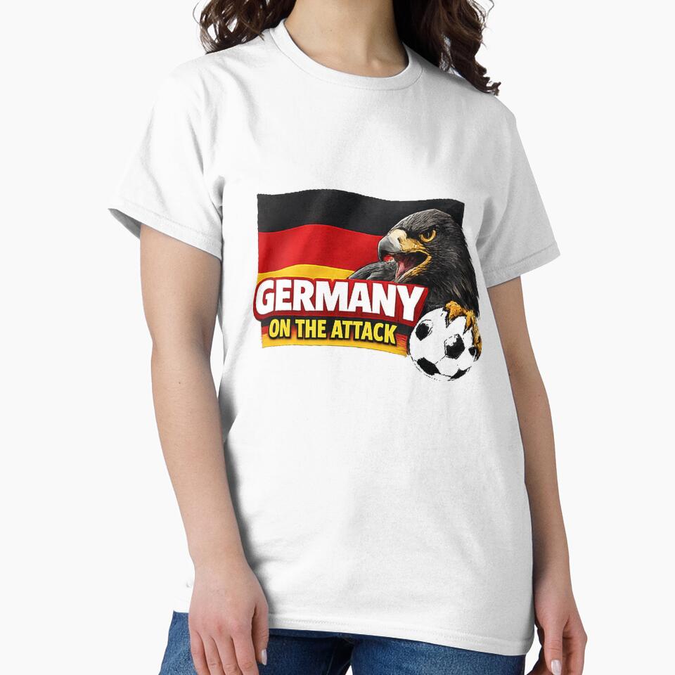 Germany On The Attack Eagle Football Fan Design by OfficeFighter