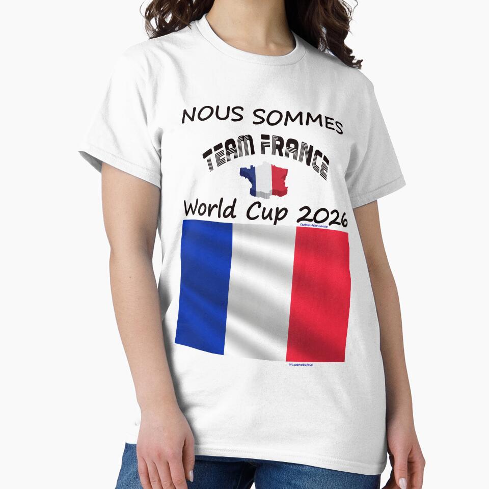 France Fan T‑Shirt world Soccer Cup 2026 football outfit by cabevo