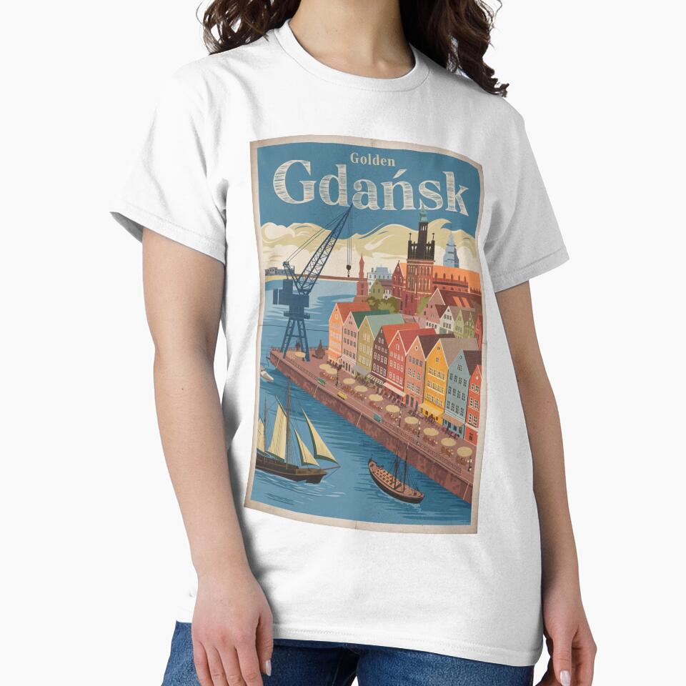 Gdansk Vintage Travel Poster by TravelerRat