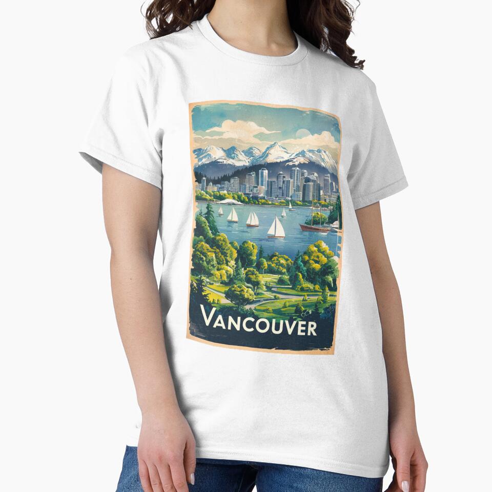 Vancouver Vintage Travel Poster by TravelerRat