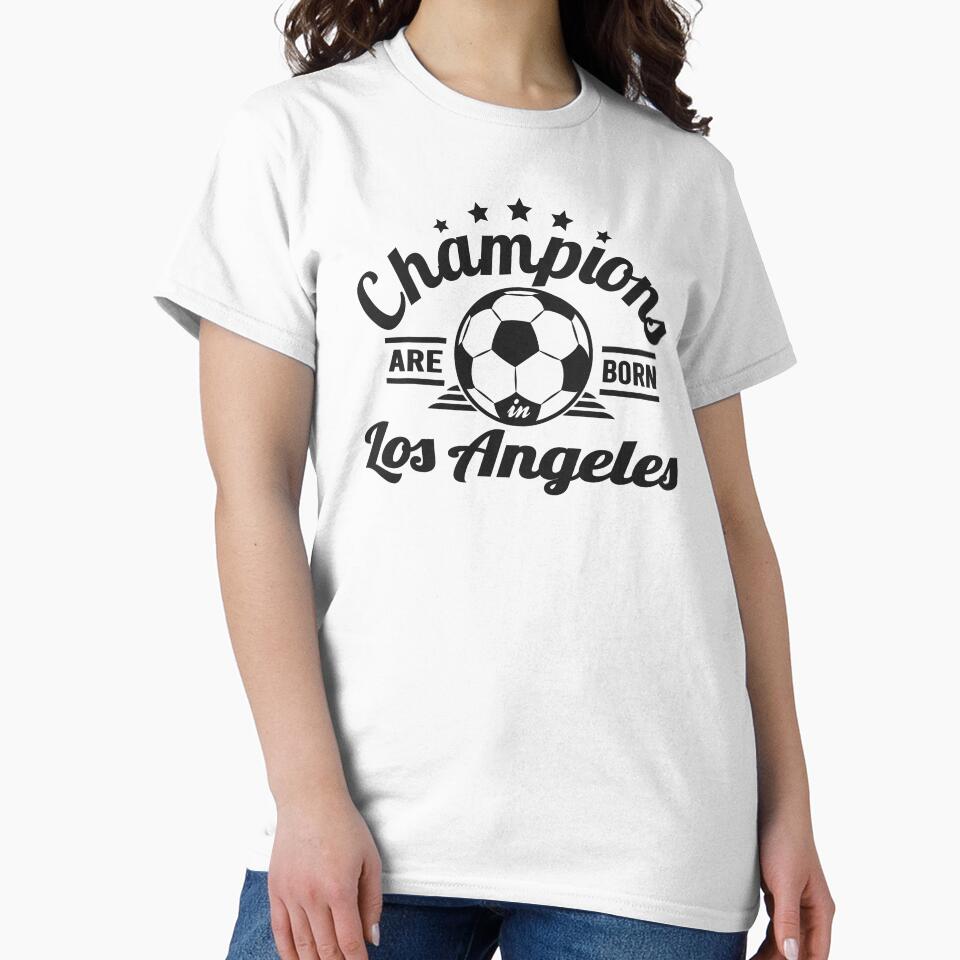 Champions Are Born In Los Angeles , Soccer fans vintage gift by lamjar-art