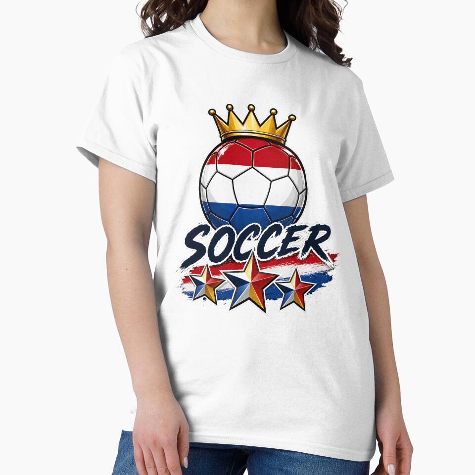 Holland Flag Crowned Soccer Ball by QuiteOrbit
