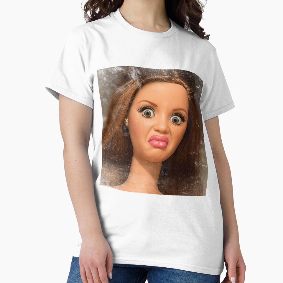 Disgusted Doll Meme Face  Funny Retro Doll Reaction by EvelynGonzalez1