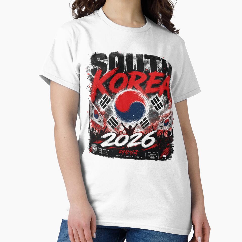 South Korea 2026 Football World Cup Glory | Taegeuk Warriors Fan Supporter Shirt by rushaib
