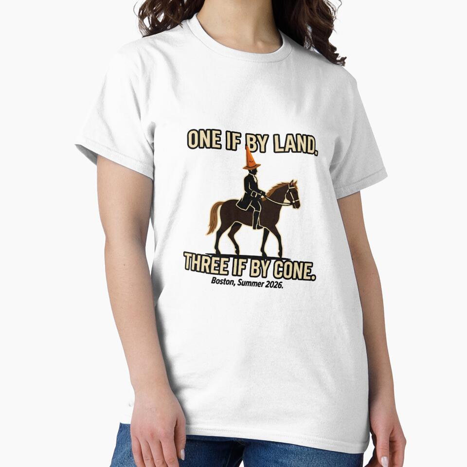One If By Land Three If By Cone Boston Summer 2026 World Cup Funny Gift by Lulustarfox