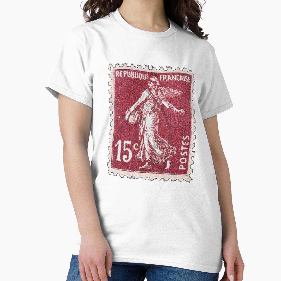 Republique Francaise Red 15c Postage Stamp by red-amber65