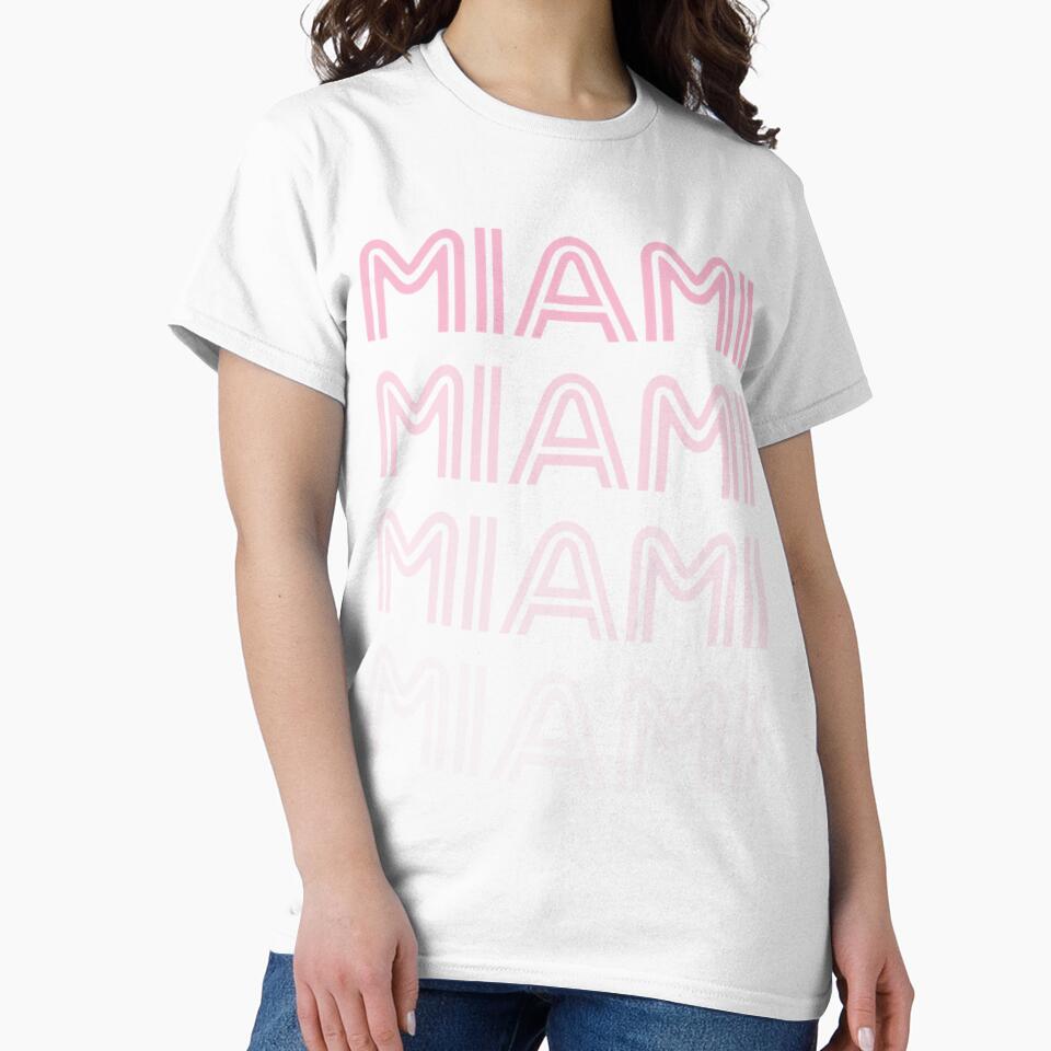 Miami Soccer Retro Style Color Fade Futbol Club by equabdashblanx