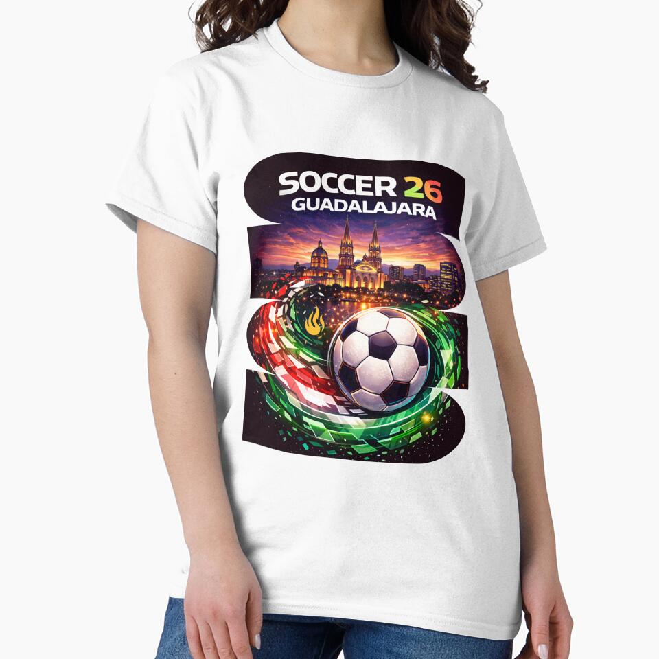 Guadalajara Soccer 2026 Shirt, Soccer 26 Guadalajara Fan Tee, Guadalajara Mexico Football Graphic by MK-Charlie