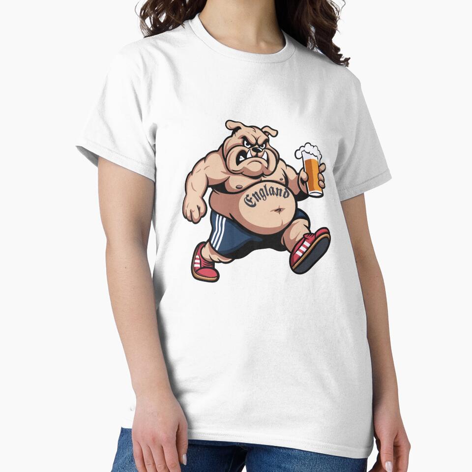 England Away Bulldog with Beer by casualsofficial