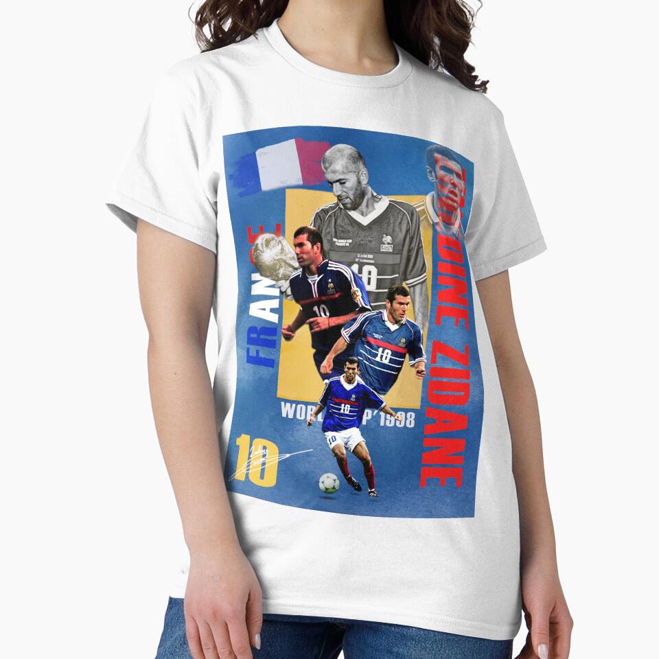 Zinedine Zidane 10 France National Team Poster by Af-RT10