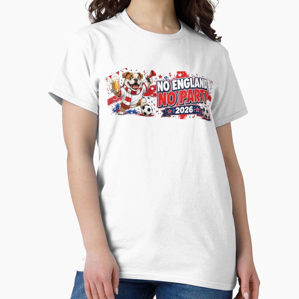 England World Cup 2026 No England No Party Football Fan Design by UrbanKangaroo