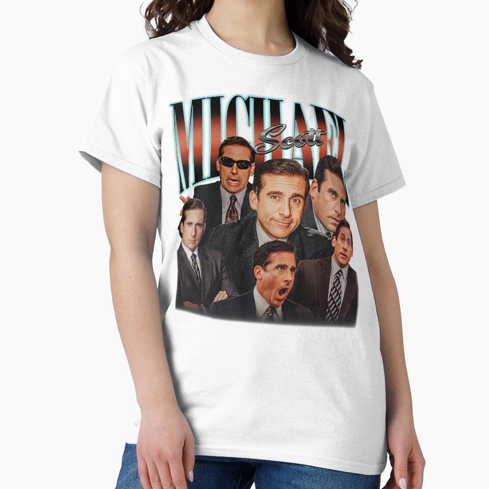 Limited Michael Scott Vintage T-Shirt, Graphic Unisex T-shirt, Retro 90's Fans Homage T-shirt, Gift For Women and Men by EvelysEmelia
